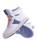 Biało niebieskie trampki z wysoką cholewką /B1-2 13525 T285/