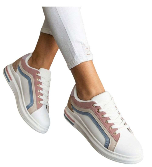 Buty sportowe na niskiej platformie /F8-1 18796 W283/