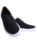 Czarno brązowe męskie trampki slip on /G5-3 17163 T284/