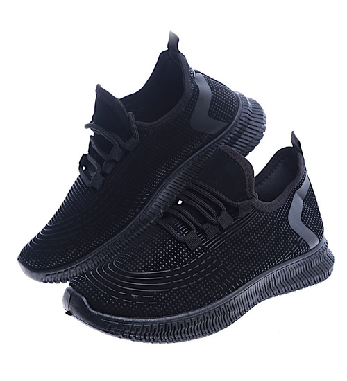 Chłopięce buty sportowe Czarne /F1-1 14162 T283/