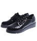 Czarne wiązane dziewczęce półbuty /D7-2 14966 T039/
