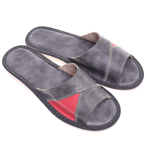 Szare klapki domowe /A4-1 10928 S195/