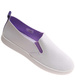 Biało fioletowe damskie tenisówki slip on /G7-2 17939 G137 +L3-2/