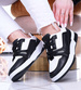 Czarno białe damskie buty sportowe /G5-2 14006 S372/