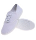 Białe sznurowane tenisówki damskie /E2-2 18729 T187/