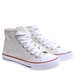 Białe trampki damskie z wysoką cholewką /E8-3 16604 G099/