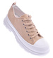 Mega modne damskie trampki Khaki /B3-2 12429 S290/