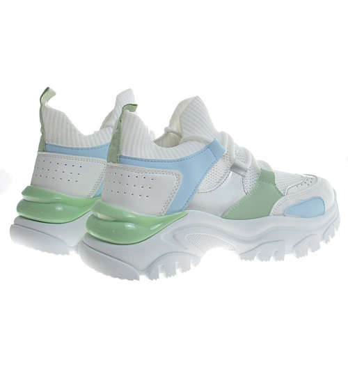  Wsuwane sneakersy na grubej podeszwie /C7-2 11493 T693/