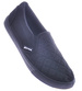 Materiałowe czarne tenisówki slip on /C2-2 12539 T195/