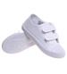 Białe tenisówki dla dziewczynki na rzepy /C2-1 18102 T189/