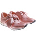 Wsuwane różowe damskie sneakersy z kokardą /F8-3 H2 17508 W054/