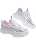 Sznurowane buty sportowe z pastelowymi wstawkami /D2-1 18831 T266/