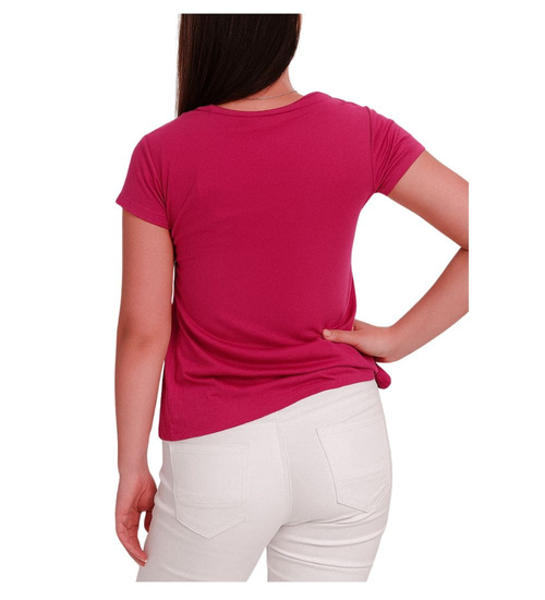 Fuksjowa koszulka bluzka damska /H2-K57 UB961 S0/