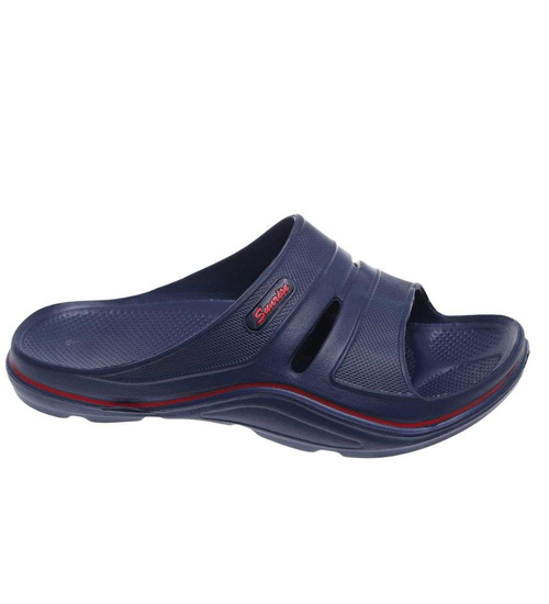 Plażowe klapki męskie granatowe wodoodporne /A1-1 18694 T193/