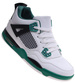 Wysokie męskie buty sportowe sneakersy White Green /B1-2 17217 T682/