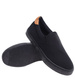 Czarne męskie trampki slip on z tkaniny /f3-3 16514 T287/