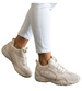 Beżowe buty sportowe sneakersy /C6-3 18822 W298/