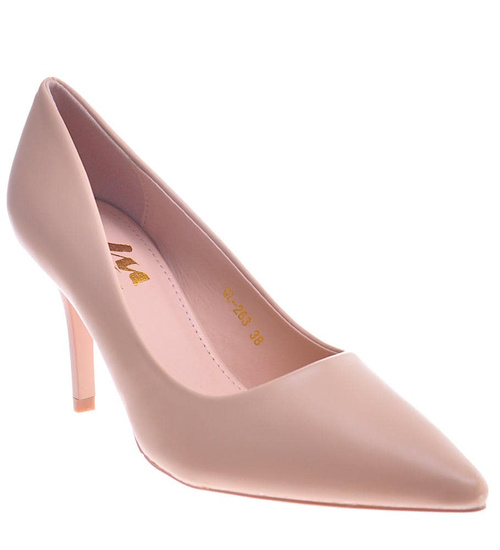 Cieliste szpilki na obcasie /G9-2 11818 T396/