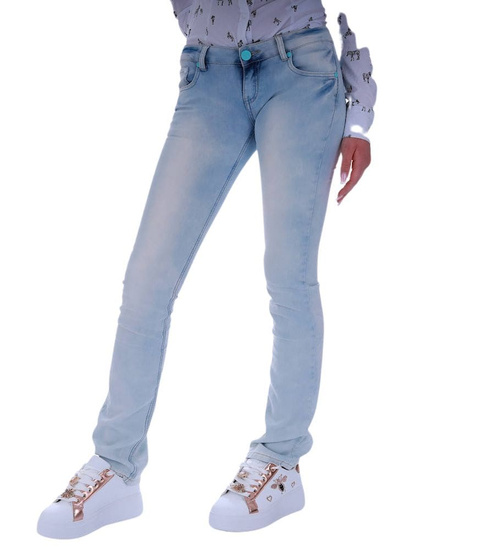 Niebieskie wygodne spodnie damskie /H2 UB845 G4/