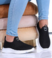Ażurowe czarne buty sportowe damskie /C3-3 16129 T230/