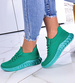 Wsuwane zielone buty sportowe /E2-3 11875 T391/