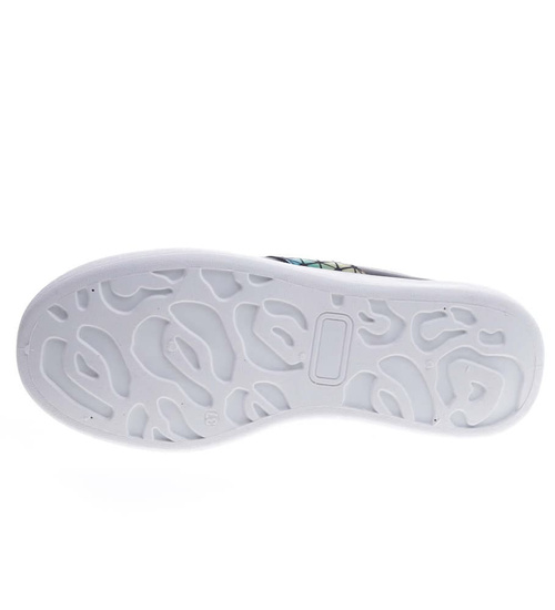 Czarne sznurowane trampki creepersy /D2-2 13226 S295/