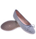 Koronkowe balerinki damskie Szare /D6-2 10504 S193/