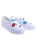 Wsuwane białe dziecięce tenisówki slip on /B6-2 13527A T9/