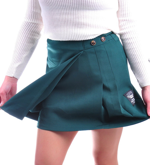 Elegancka zielona spódnica mini /H-1 UB265 U192/
