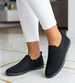 Wsuwane czarne tenisówki slip on /A5-2 18676 T242/