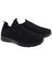 Wsuwane czarne męskie buty sportowe Duże rozmiary /A3-3 17957 S374/