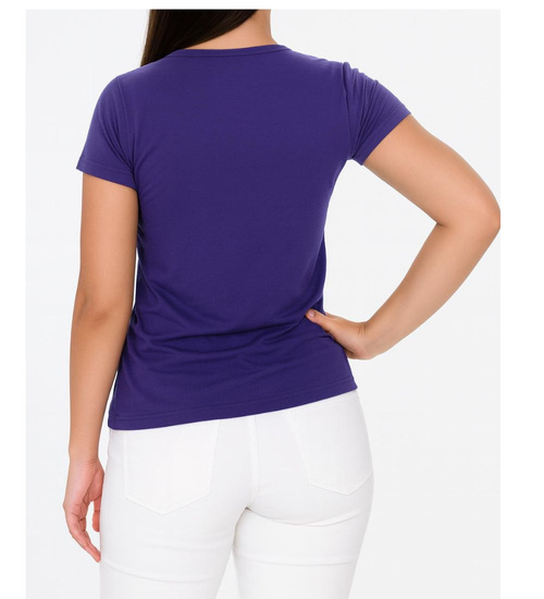 Fioletowa koszulka bluzka damska /H2-K19 UB957 S0/