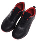 Sznurowane męskie czarno czerwone buty sportowe /F6-3 18094 T286/