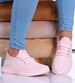 Różowe wsuwane buty sportowe /D7-2 16180 G181/