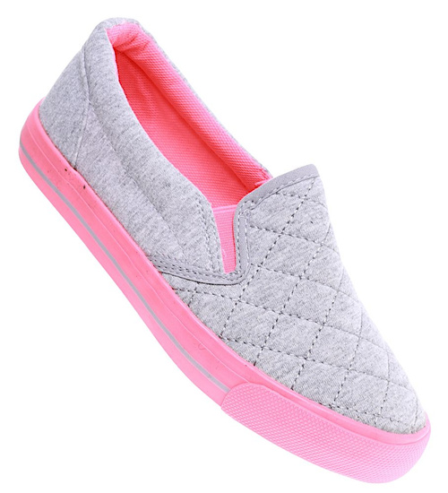 Szaro fuksjowe dziewczęce tenisówki /F1-2 15900 T079/