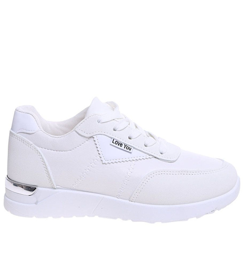 Klasyczne białe buty sportowe damskie /D3-3 16061 G283/