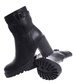 Czarne botki zimowe na grubym obcasie /E8-1 18558 G388/