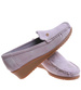Szaro fioletowe czółenka na niskim koturnie /F7-3 17665 W289/