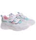 Buty sportowe na rzepy z pastelowymi wstawkami /A7-1 18838 T266/
