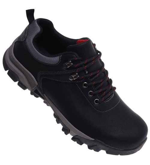 Czarne męskie buty trekkingowe /E5-2 18200 T405/
