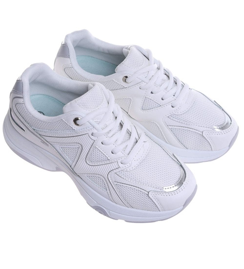 Białe damskie buty sportowe /A8-3 18120 T208/