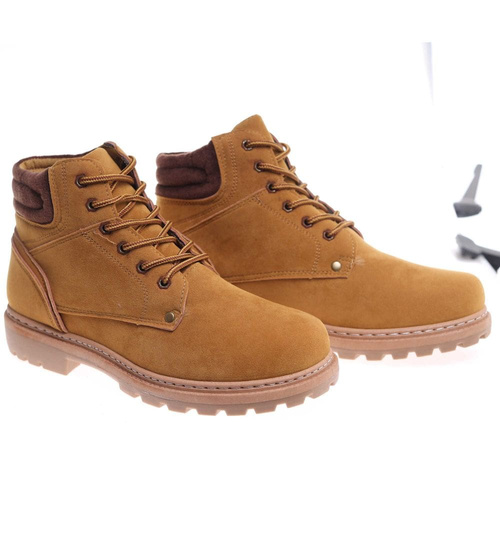 Sznurowane trapery męskie Camel /F6-3 18354 TT386/