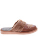 Ocieplane brązowe kapcie damskie /B5-1 15380 S197/