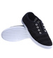 Koronkowe wsuwane czarne tenisówki /C2-2 14411 S199/