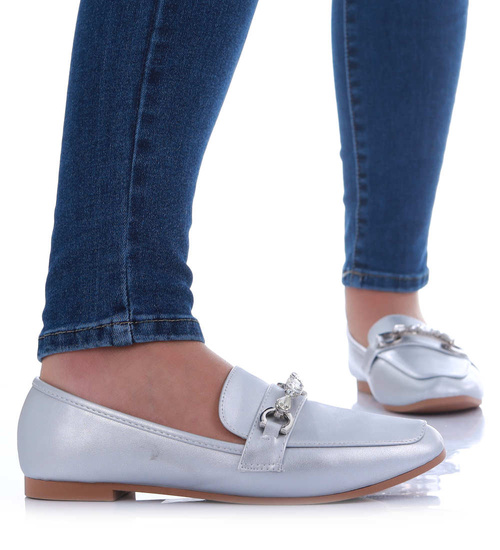 Wsuwane srebrne baleriny lordsy /A9-3 17500 W132/