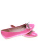 Fuksjowe lśniące baleriny z kokardą /B2-3 16240 G079/