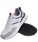 Sznurowane męskie białe buty sportowe /A3-3 18012 GF585/