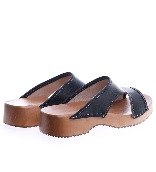 Drewniaki chodaki trepy klapki Czarne /A2-1 Ae638 S433/