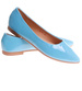 Niebieskie klasyczne baleriny damskie /G5-2 17745 W088/