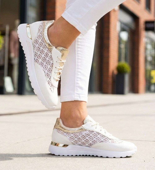 Białe buty sportowe ażurowe białe Seastar /G11-3 17351 S587/